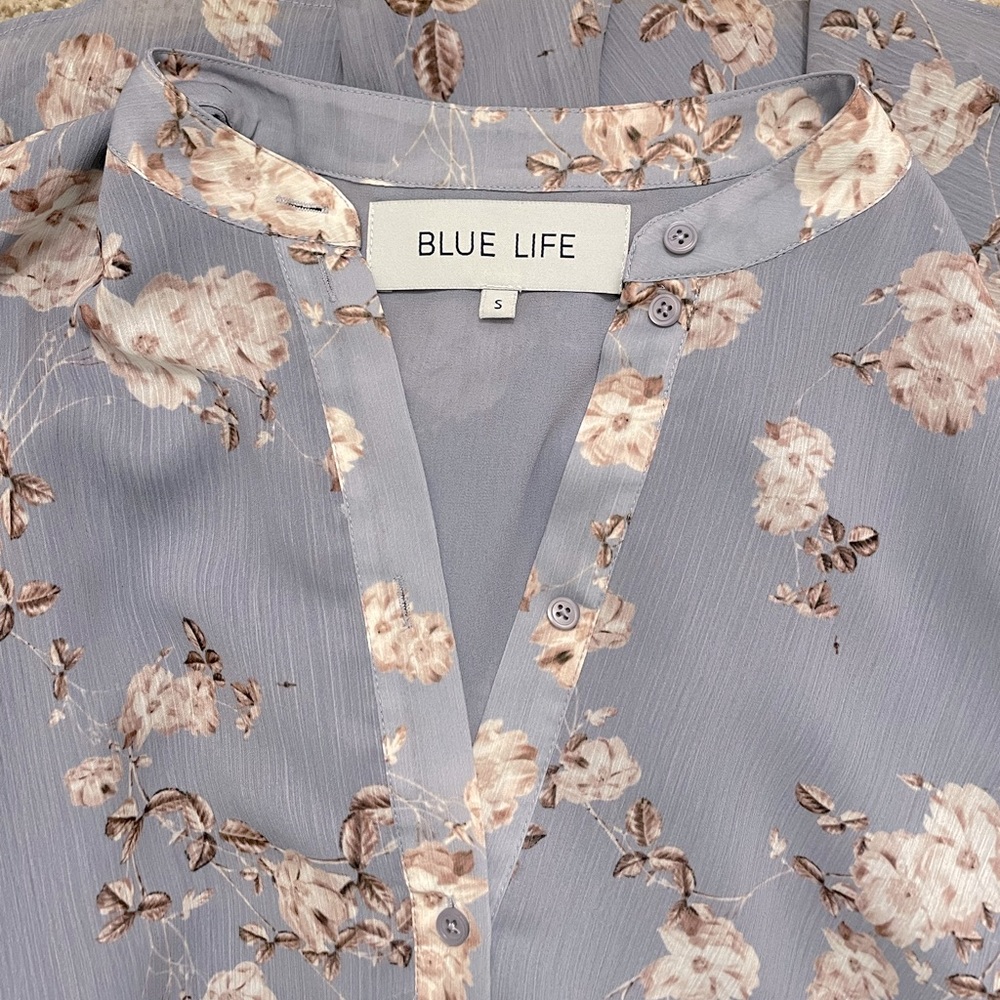 Blue Life long sleeve floral dress